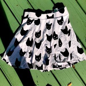 Divided skater style cat skirt